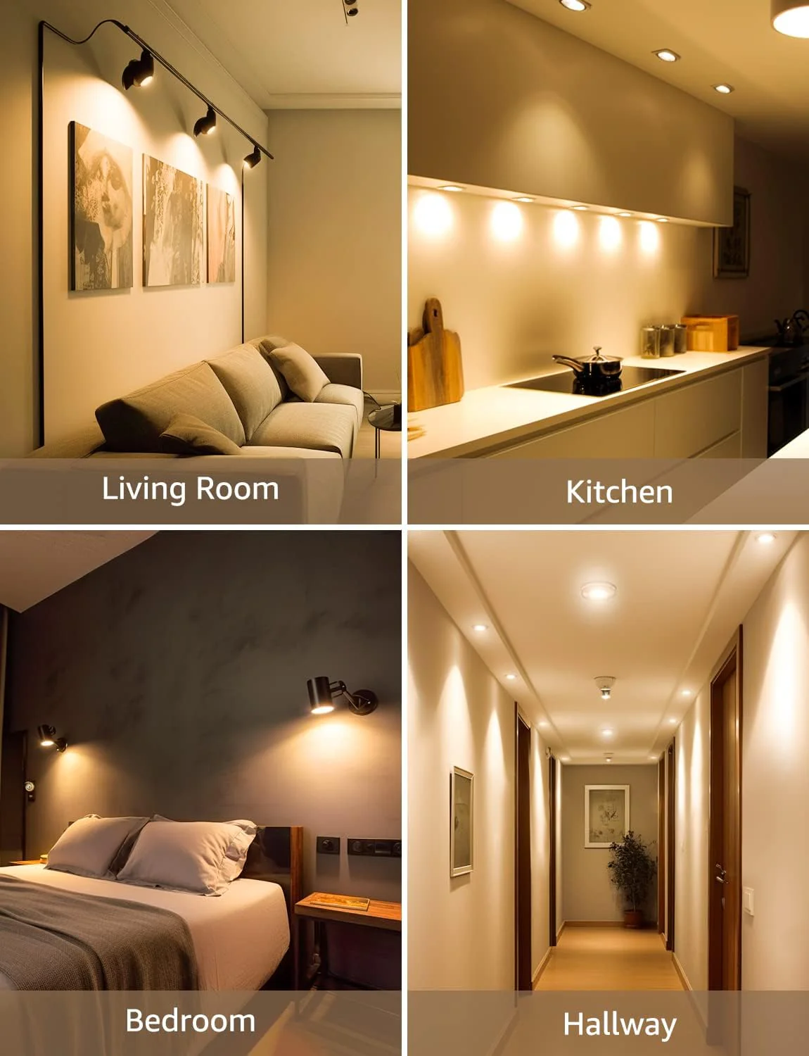 Lepro GU10 LED Bulbs, Warm White 2700K, 4W 325lm, 50W Halogen Spotlight Equivalent, Energy Saving GU10 LED Light Bulbs, 100° Wide Beam, Non-dimmable, Pack of 10 - Image 4