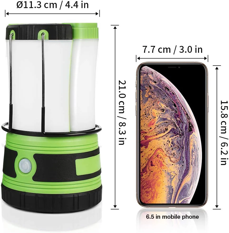 Lepro 3 in 1 Rechargeable Camping Lantern with 2 Torches, 1000lm Camping Lights Battery Powered, 4 Modes Torch Lantern Rechargeable for Power Cuts, Emergency Lighting, Camping Tent, Storm, etc. - Image 6