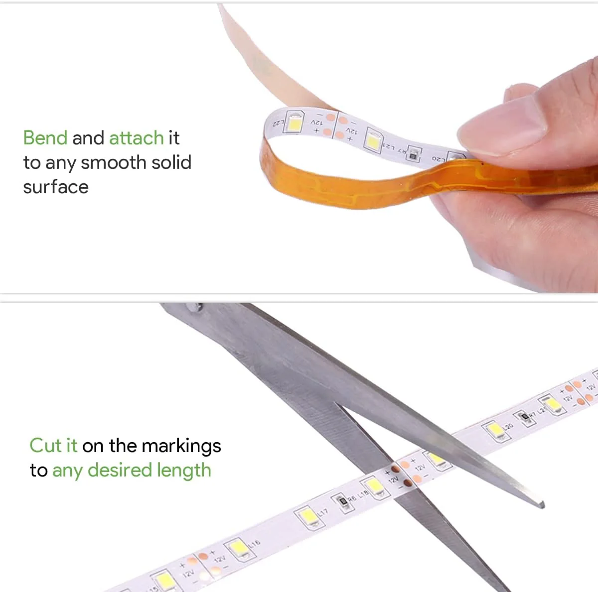 Lepro Bright White LED Strip Light 10M (2x5M), 2x2300lm 6000K LED Tape Light, Stick-on LED Lights for Kitchen Under Cabinet (12V Power Supply Not Included) - Image 6