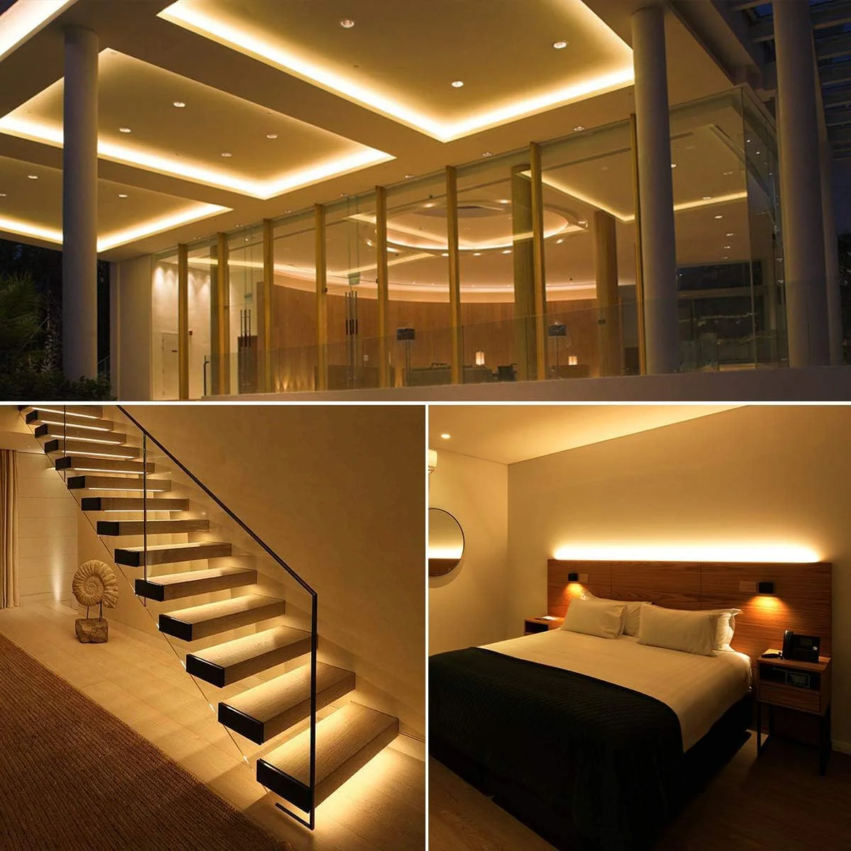 Lepro Warm White LED Strip Lights 10M (2x5M), 2x2300lm, 3000K Flexible Lightstrip for Kitchen, Cabinet, Mirror, Door and More (12V Power Supply Required) - Image 9