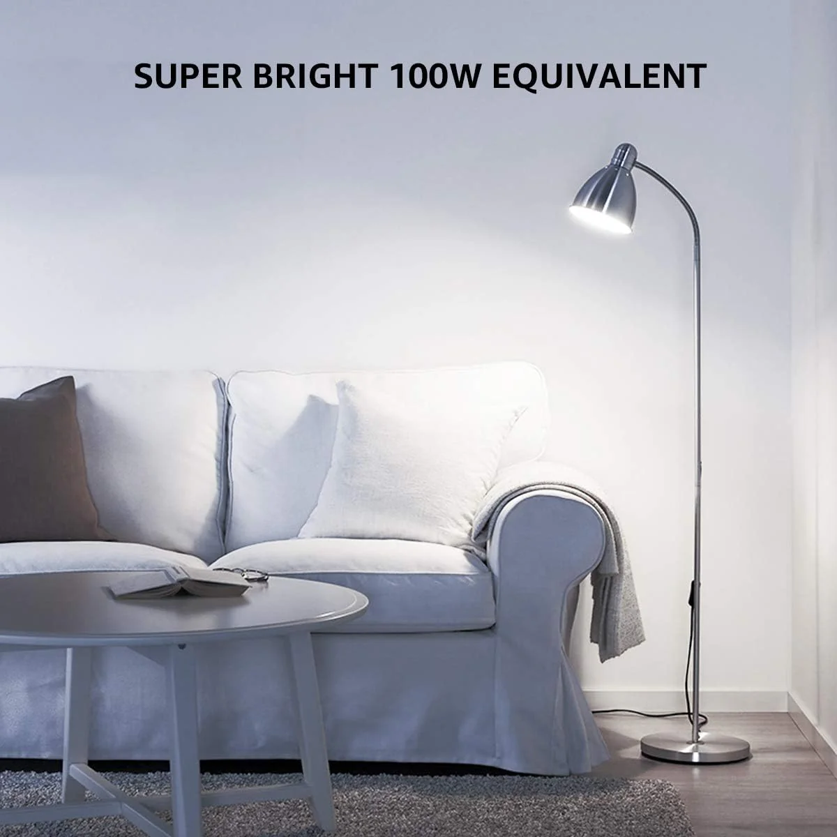 Lepro Bayonet Light Bulbs 100W Equivalent, Cool White 6500K, 13W 1520lm Super Bright Daylight B22 LED Bulbs, BC GLS Energy Saving, Non-dimmable, Pack of 6 - Image 4