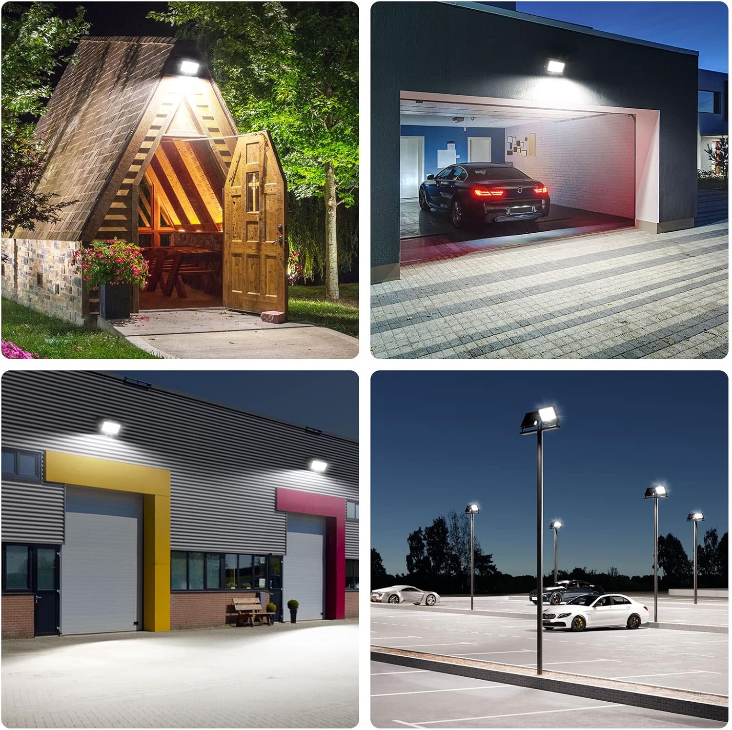 Lepro 50W Led Floodlight Outdoor, 4250LM LED Security Lights, 350W Incandescent Lamp Equivalent, Waterproof IP65, Daylight White Outdoor Lights for Warehouse, Backyard, Pack of 2 [Without Sensor] - Image 8