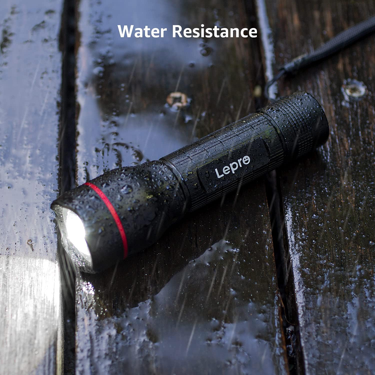 Lepro 2 Pack LED Torch Super Bright, LE2000 Powerful Flashlight, Powered by AAA Battery, Water Resistant, 5 Modes, Zoomable, Pocket Size, Lightweight, for Camping, Run, Dog Walking, Fathers Day Gift - Image 6