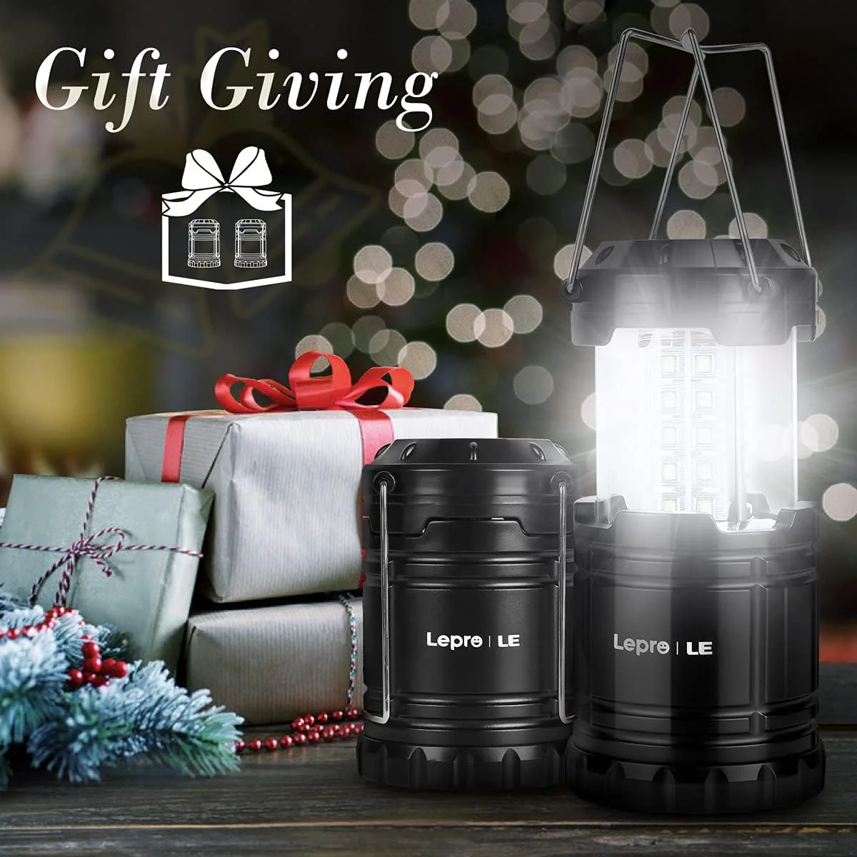 Lepro Camping Lights, Collapsible Camping Lantern Battery Powered, Portable Camping Light for Tents, AA Battery Operated, Battery Lanterns for Power Cuts, Emergency Lighting, Fishing, Pack of 2 - Image 8