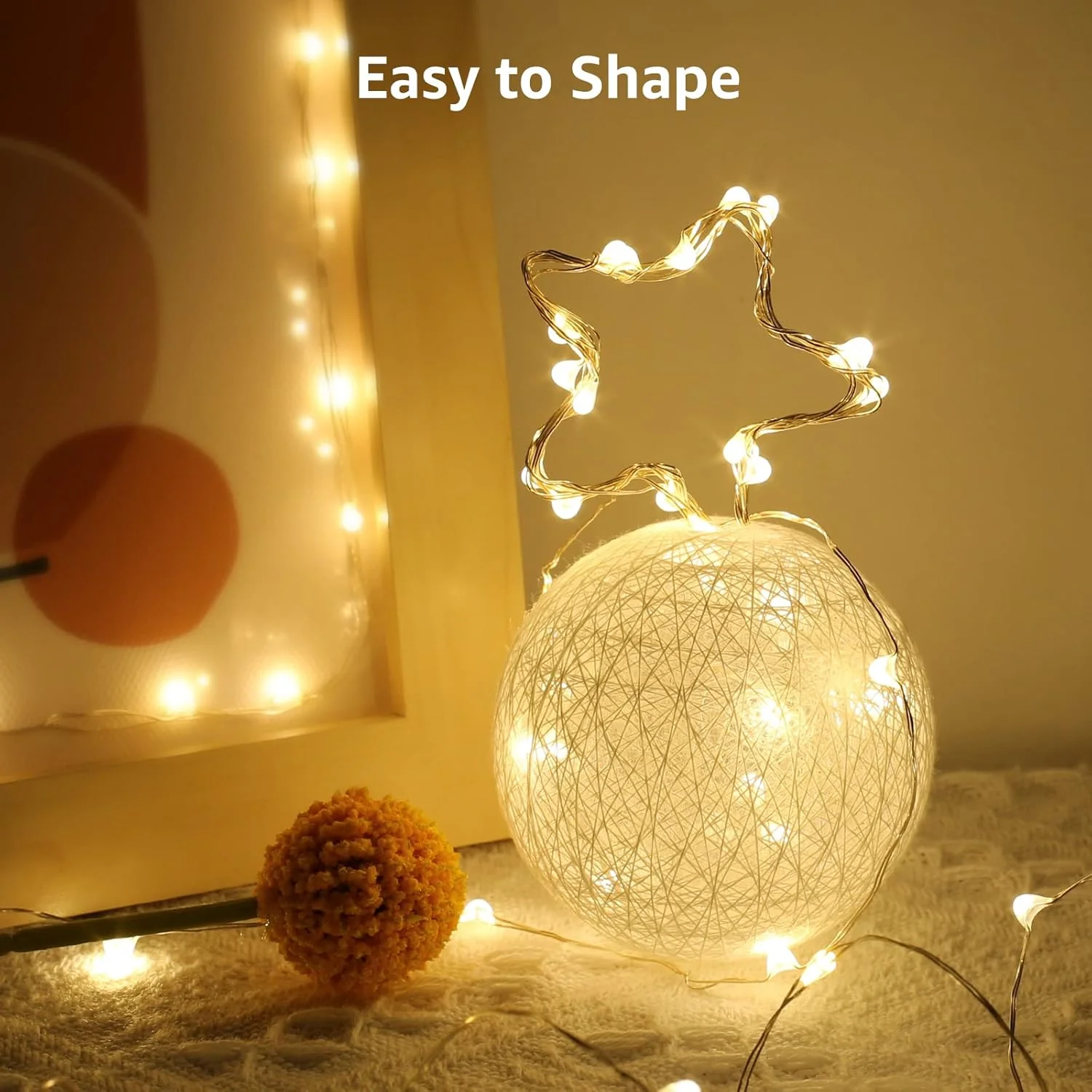 LE Battery Fairy Lights, 1M 20 LED Small Fairy Lights, Warm White Christmas Lights, Battery Powered Mini Copper Wire Lights for Halloween, Christmas Tree, Party, Table Decorations, Pack of 8 - Image 3