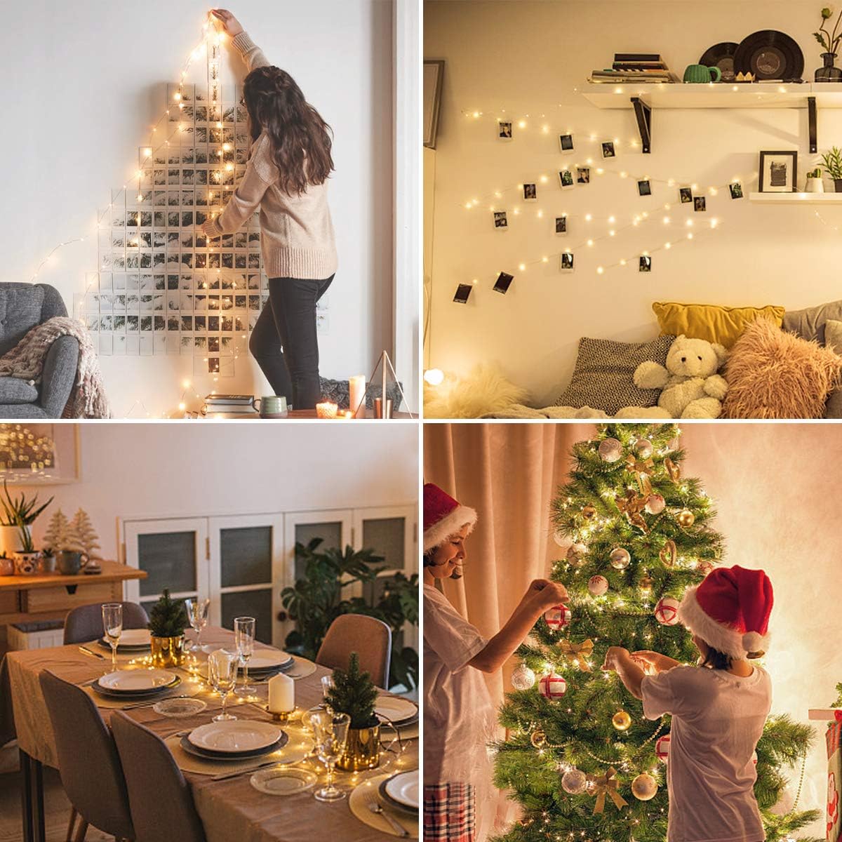 Lepro Fairy Lights Plug in, 20m 200 LED Copper Wire Fairy Lights, 66ft Warm White Fairy String Lights Mains Powered for Indoor Outdoor, Bedroom, Wedding Decor, Garden, Party, Christmas and More - Image 5