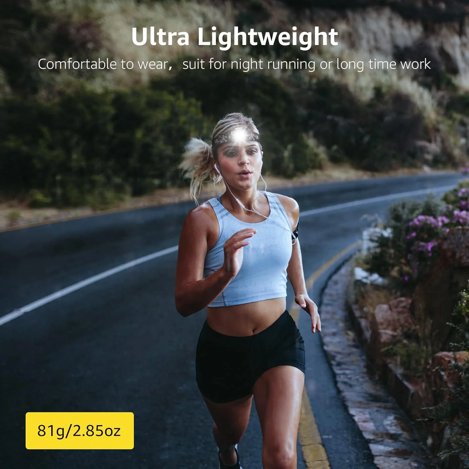 Lepro Head Torch Rechargeable, Super Bright LED Headlamp Waterproof with Red Warning Lights 5 Lighting Modes 30 Hours Runtime Lightweight Headlight Flashlight for Cycling Running Camping - Image 6