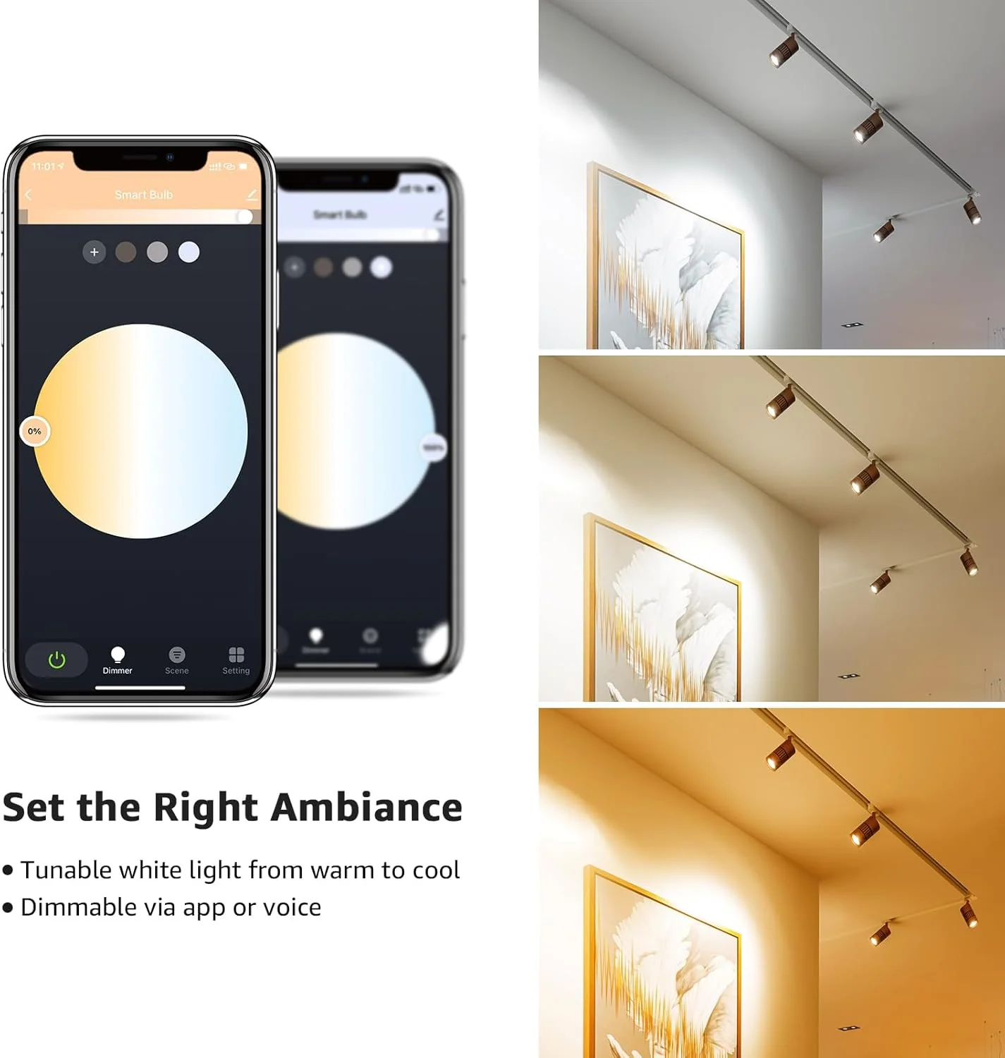 Lepro GU10 Smart Bulb, Dimmable Smart Light Bulb GU10, 4.5W 385lm, CCT Warm to Cool Daylight GU10 LED Spotlight Bulbs, Compatible with Alexa and Google Home, Pack of 2 (2.4GHz WiFi Only) - Image 3
