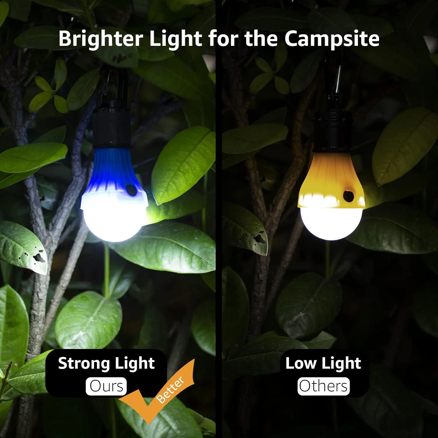 Lepro Camping Lights, Battery Powered Tent Lights, Warm White and Daylight Modes, Camping Accessories, Hanging Camping Lantern, Battery Lights for Power Cuts, Pack of 4 (AAA Battery Included) - Image 3