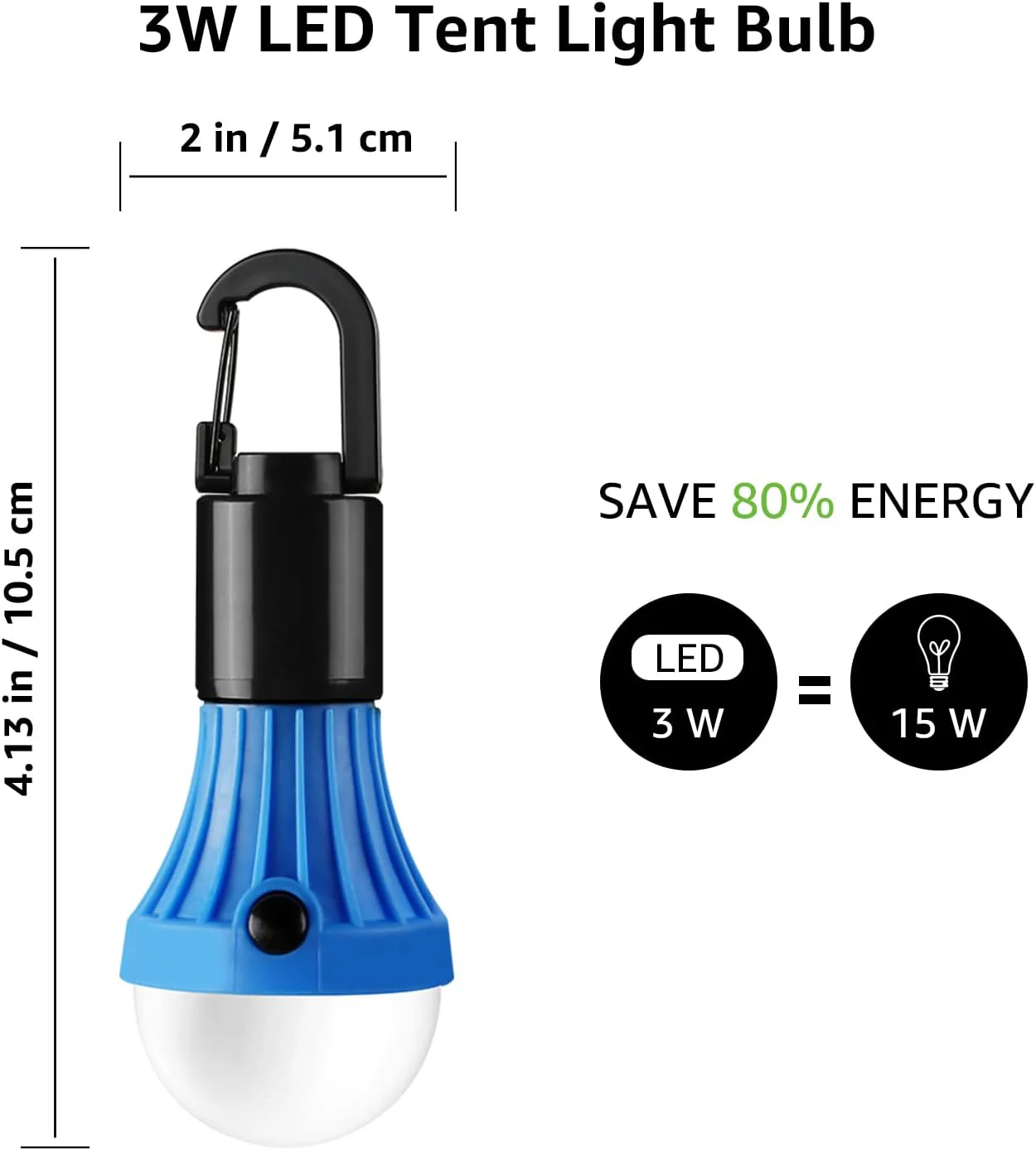 Lepro Camping Lights, Battery Powered Tent Lights, Warm White and Daylight Modes, Camping Accessories, Hanging Camping Lantern, Battery Lights for Power Cuts, Pack of 4 (AAA Battery Included) - Image 6