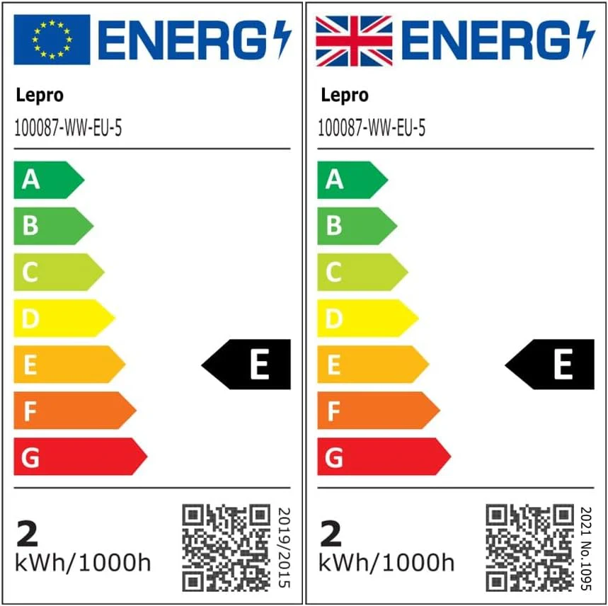 Lepro E27 Screw Bulb, Warm White 2700K E27 LED Light Bulbs, 2.5W (25W Equivalent) Energy Saving, Non Dimmable G45 Golf Ball LED Edison Bulb, 250 Lumen, Pack of 5 - Image 9