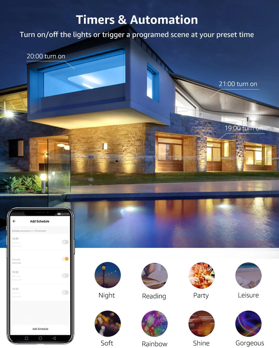 LE LED Strip Light 5m Outdoor Waterproof, IP65 WiFi Smart LED Lights, Works with Alexa and Google Assistant, App Control RGB Lights Strip for Bedroom TV Party Kitchen (2.4GHz Only) - Image 5