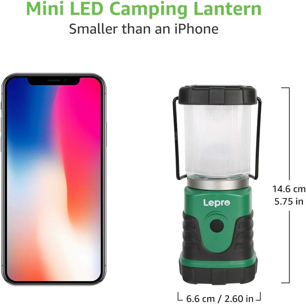 Lepro Camping Lantern Battery Powered, Portable Small Camping Tent Lights AA Battery Operated, Dimmable Warm White to Daylight Modes, Battery Lantern for Indoors, Emergency Lighting for Power Cuts - Image 6