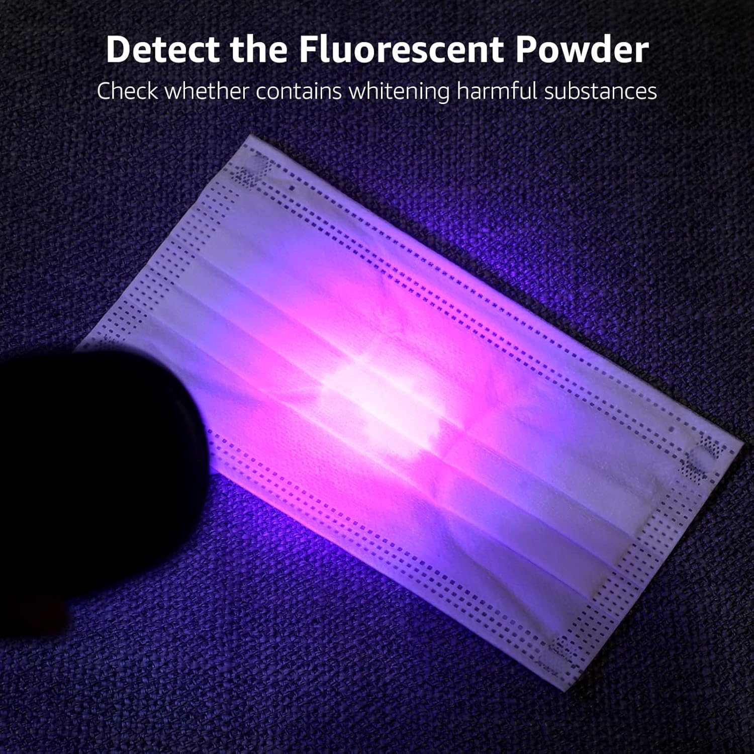 Lepro LE UV Torch, 9 LED 395nm Ultraviolet Flashlight, Blacklight Detector for Pet Urine, Stain, Bed Bugs and More, 3 AAA Batteries Included - Image 4