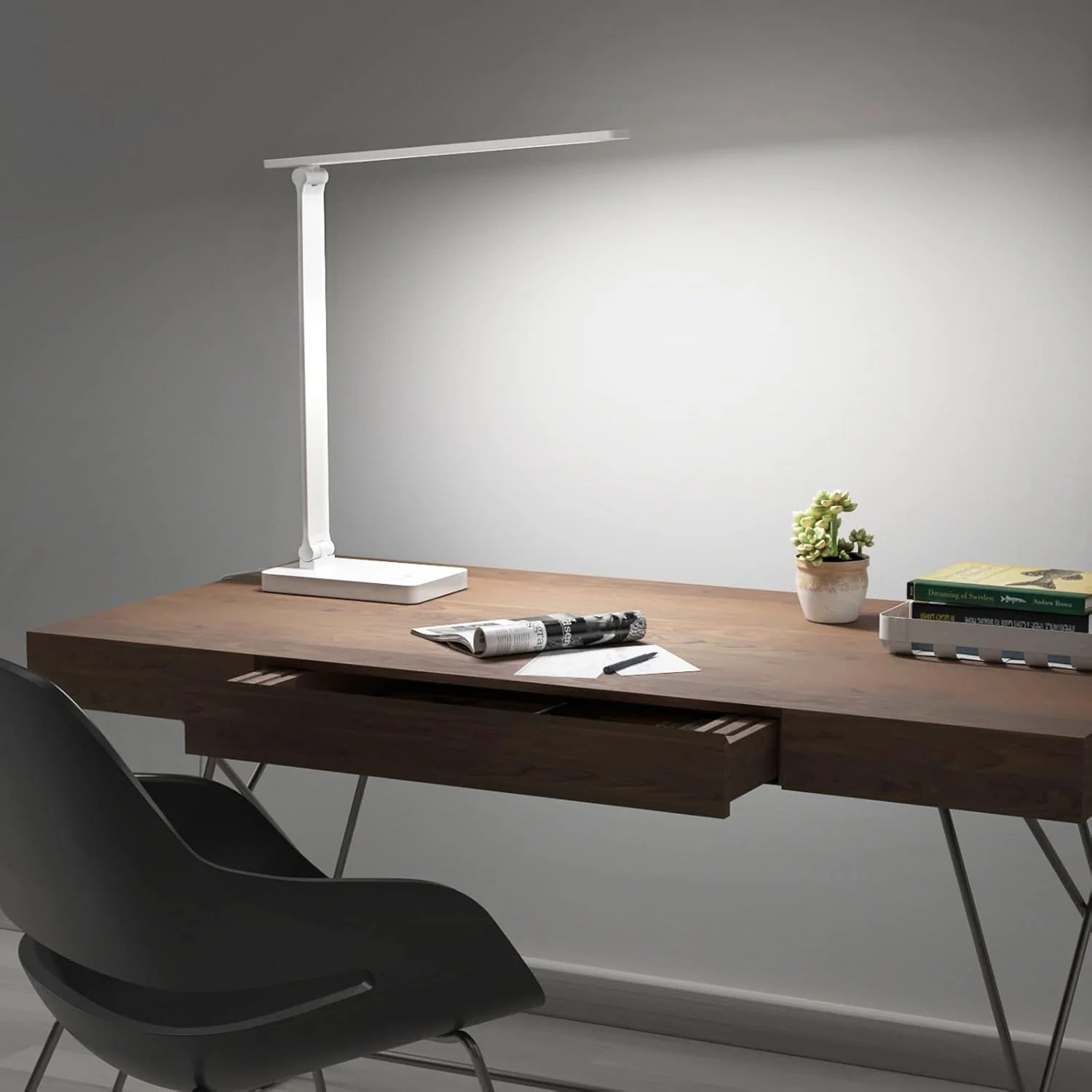 Lepro Desk Lamp, LED Desk Lamp with Power Adapter, 9.2W 800lm, Dimmable Desk Lamps Office, 5 Brightness Levels x 5 Colour Modes, Touch Control Daylight Lamp for Office, Study, Bedroom, Nails, Reading - Image 5
