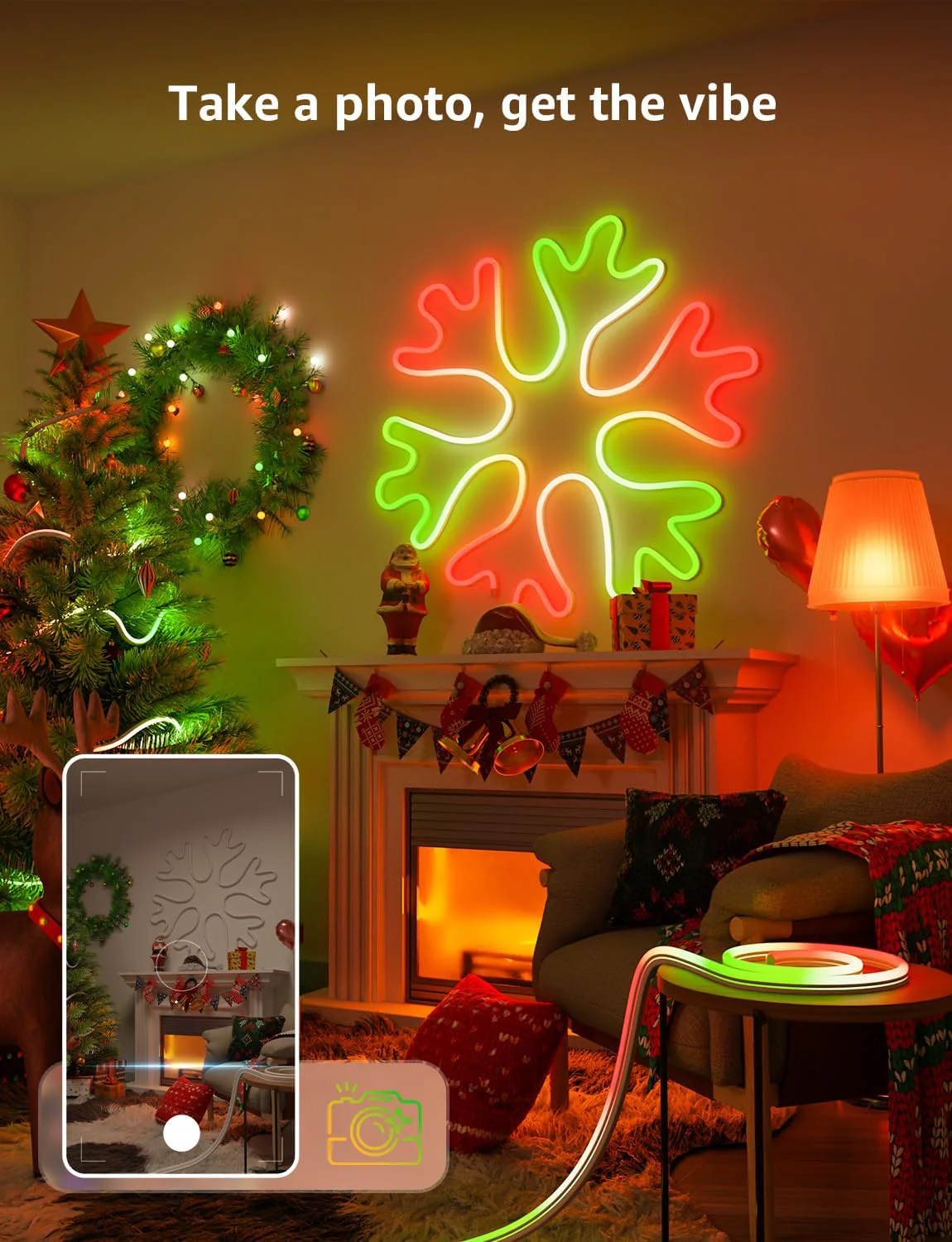 Lepro N1 AI Smart Rainbow Neon Light Strip 6M, 96 LEDs/M, Work with Alexa, Google Home, Music Sync, AI Lighting Design Assistant, IP65 Rope Light, MagicColor LED Light, App & Voice Control, No Remote - Image 8
