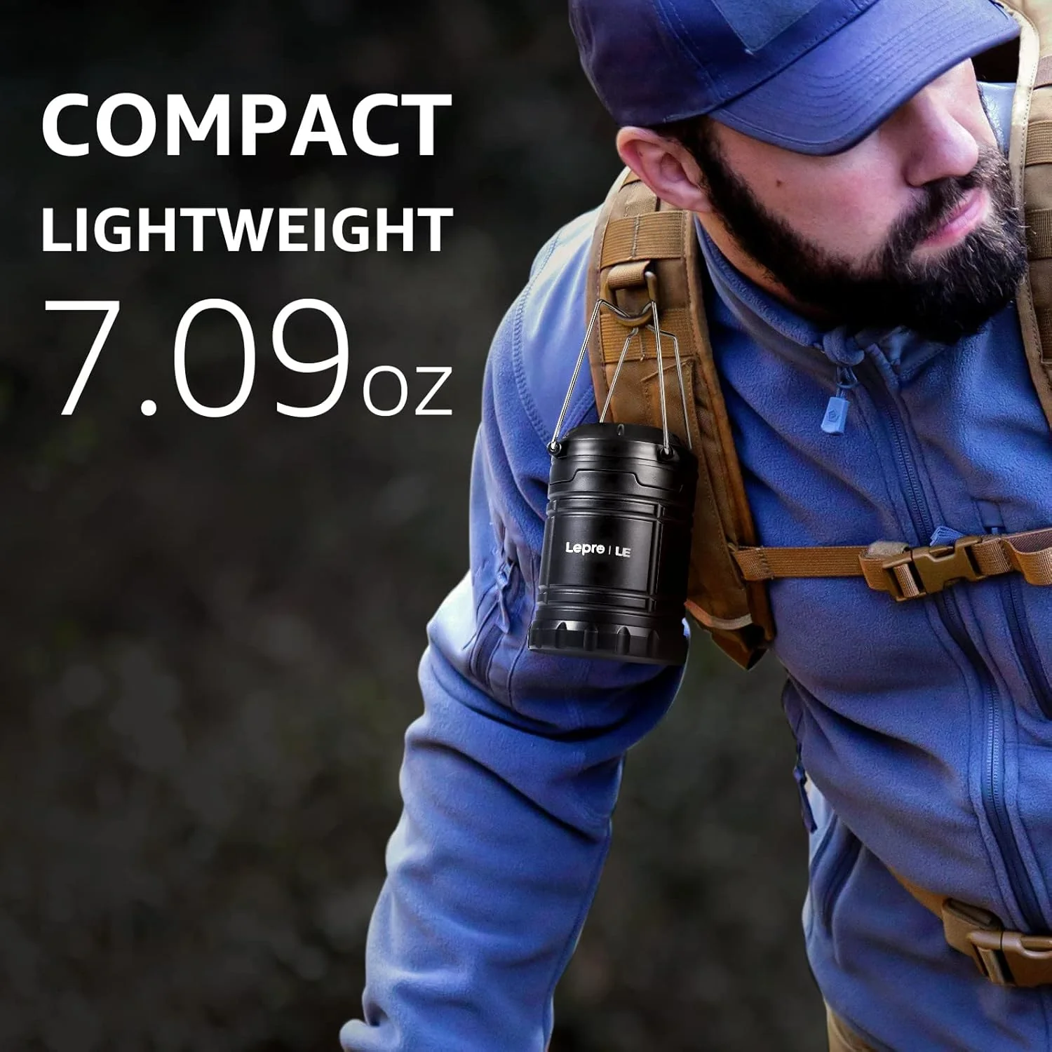 Lepro Camping Lights, Collapsible Camping Lantern Battery Powered, Portable Camping Light for Tents, AA Battery Operated, Battery Lanterns for Power Cuts, Emergency Lighting, Fishing, Pack of 4 - Image 2