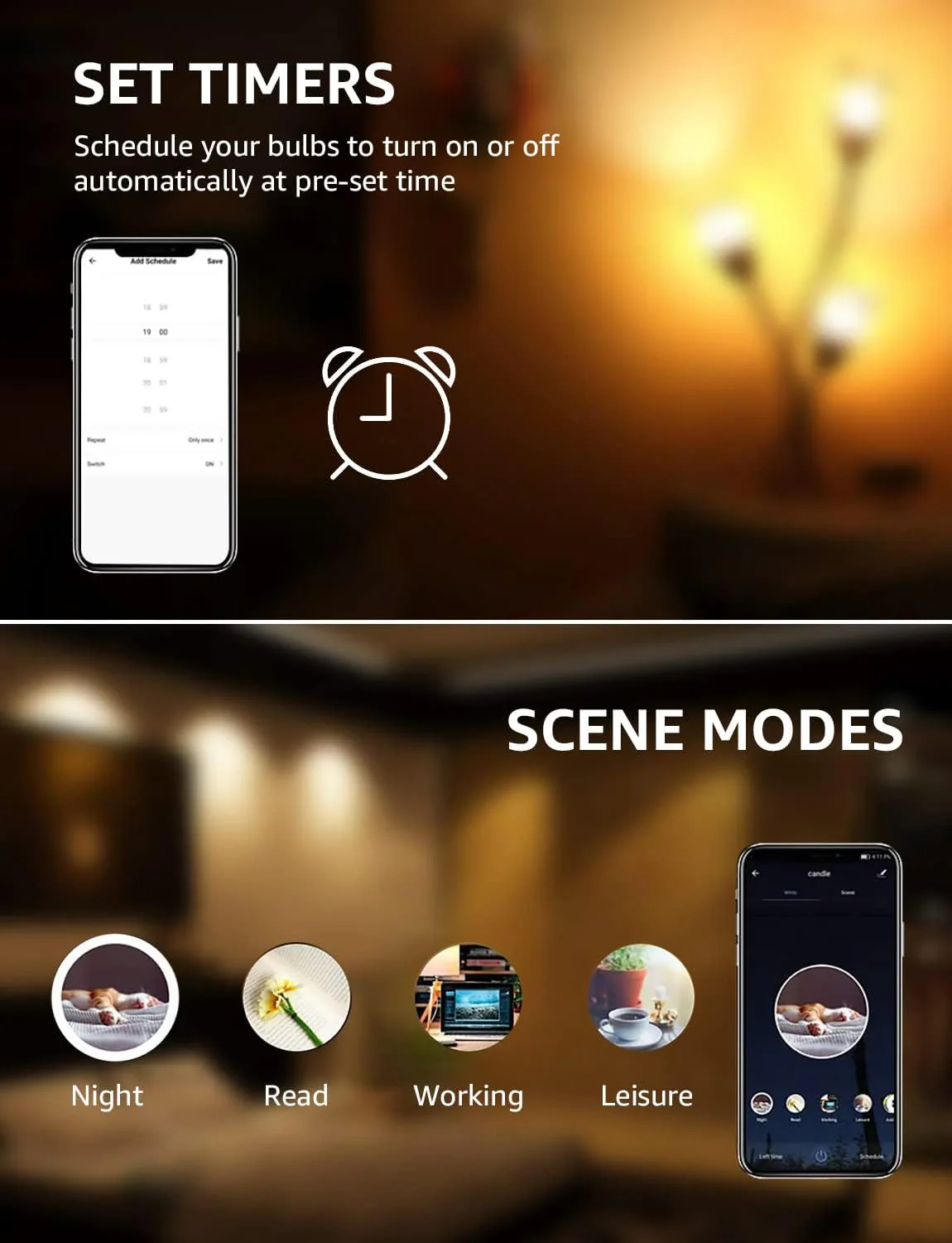 Lepro GU10 Smart Bulbs, Warm to Cool White Smart Light Bulbs GU10, Dimmable GU10 LED Spotlight Bulbs, Works with Alexa and Google Home, 4.5W=50W, CCT, 100° Beam Angle (2.4GHz WiFi) - Image 3
