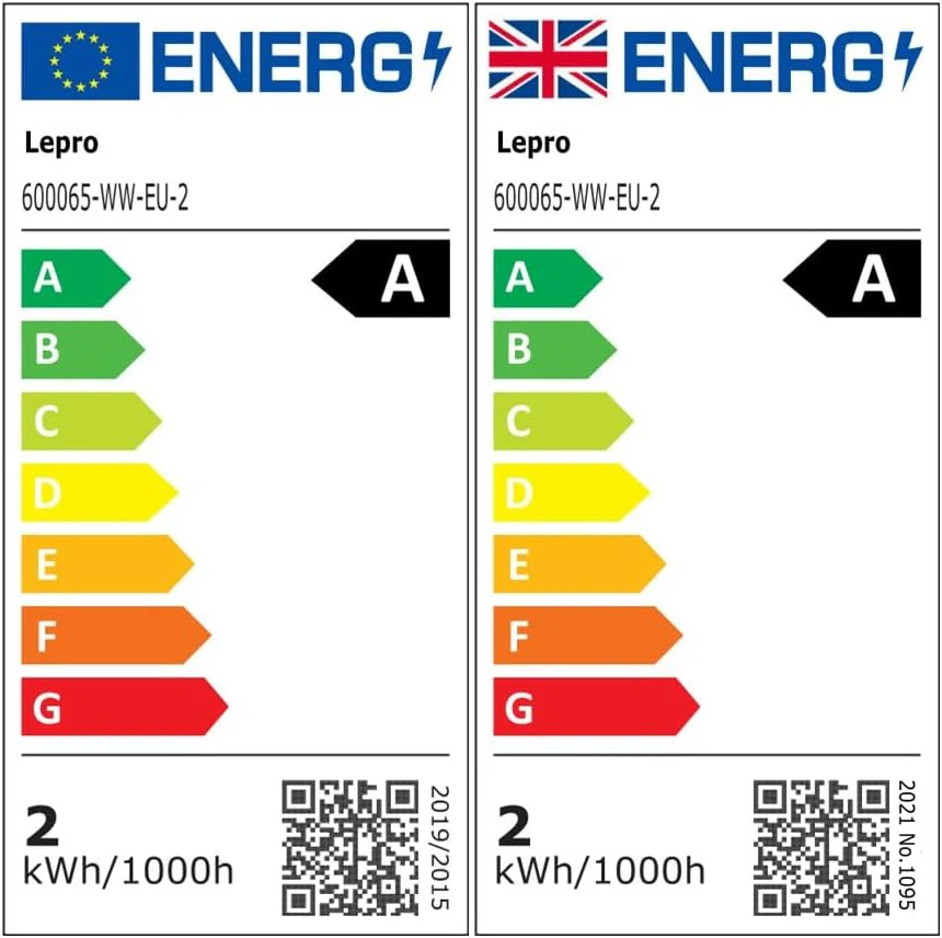 Lepro E27 Golf Ball Bulb, Ultra Efficient A-Rated, 2.2W = 40W, 470lm, Warm White 2700K, 50000H Lifespan, Edison Screw in Light Bulb, Clear Glass Vintage Filament Bulb, Pack of 2 - Image 10