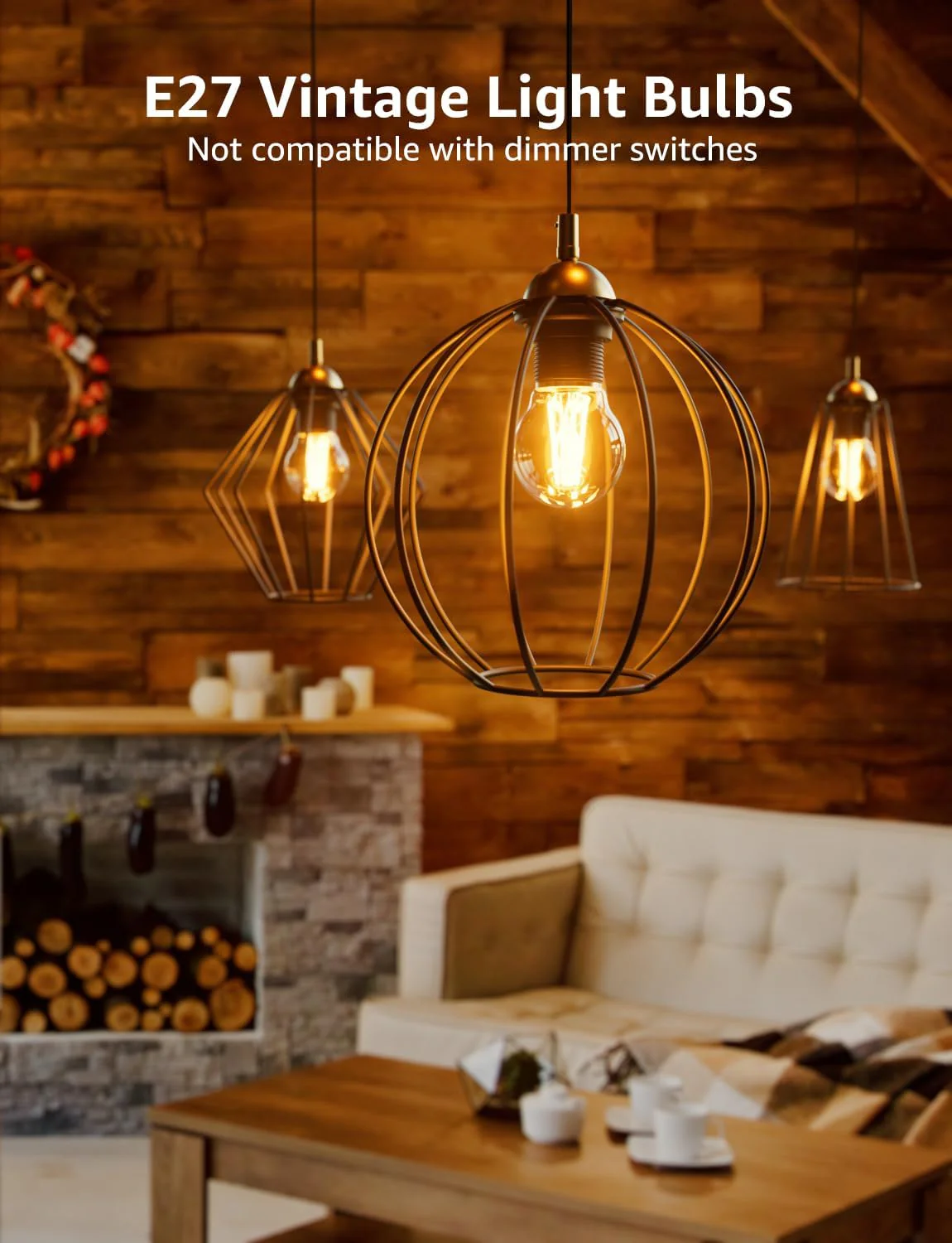 Lepro E27 Screw Bulb Vintage, Ultra Efficient A-Rated GLS Bulb, 7.2W = 100W, 1521lm, 2700K Warm White, 50000H Lifespan, Clear Filament, Glass, Non-dimmable, Pack of 4 - Image 7