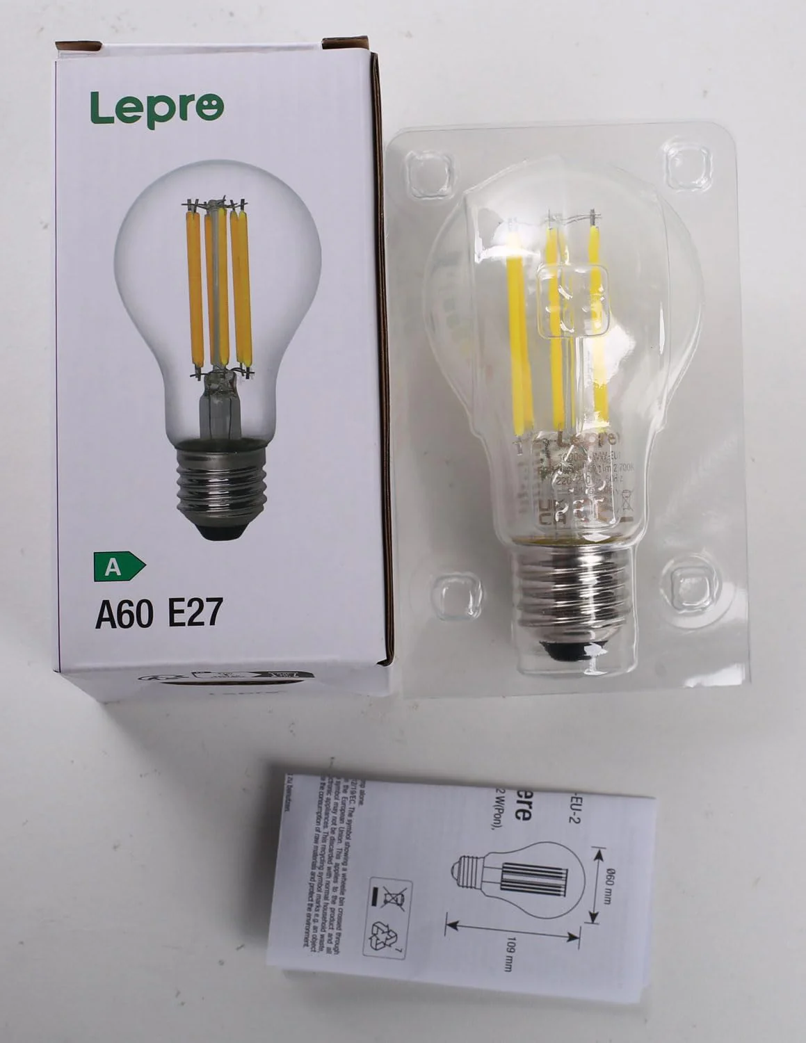 Lepro E27 Screw Bulb Vintage, Ultra Efficient A-Rated GLS Bulb, 7.2W = 100W, 1521lm, 2700K Warm White, 50000H Lifespan, Clear Filament, Glass, Non-dimmable - Image 9
