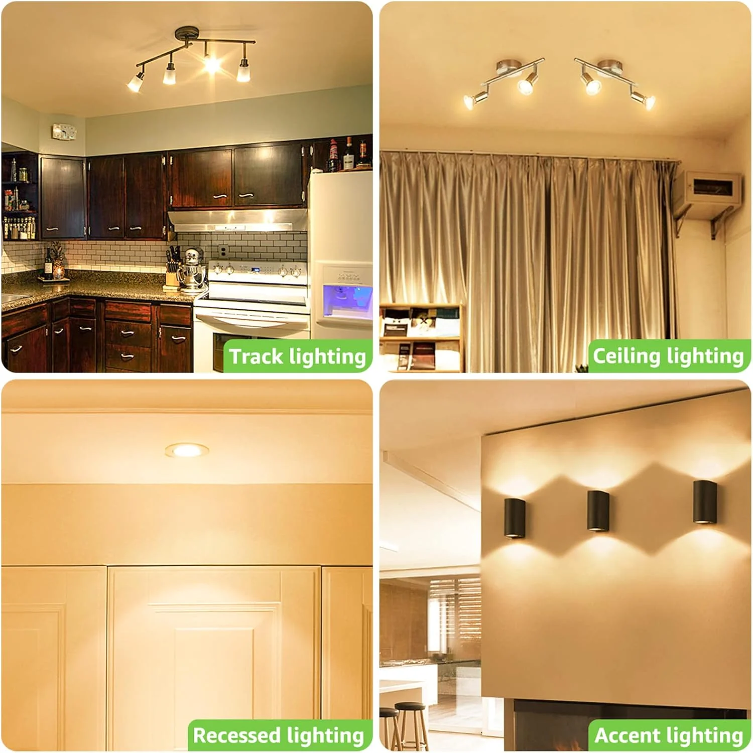Lepro GU10 LED Bulbs, Warm White 2700K LED Light Bulbs, 35W Halogen Spotlight Equivalent, 3W Energy Saving GU10 Bulbs, 250lm, 100° Beam Angle, Non Dimmable, AC 220-240V, Pack of 10 - Image 3