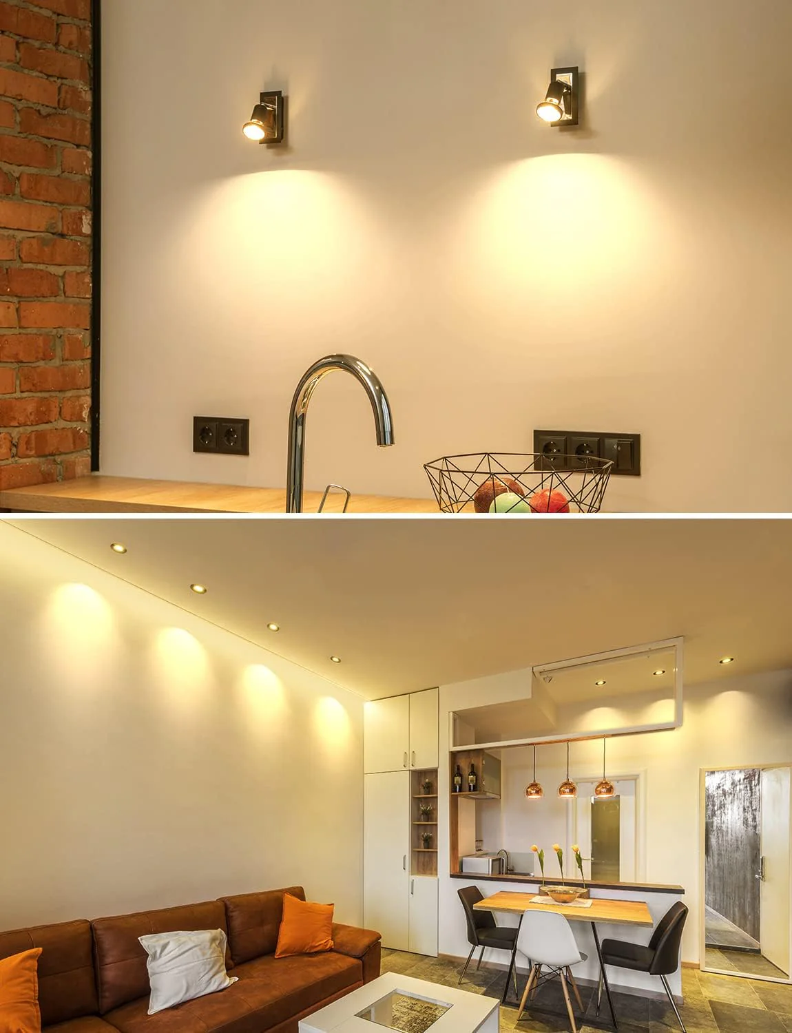 Lepro GU10 LED Bulbs, Warm White 2700K LED Light Bulbs, 35W Halogen Spotlight Equivalent, 3W Energy Saving GU10 Bulbs, 250lm, 100° Beam Angle, Non Dimmable, AC 220-240V, Pack of 10 - Image 4
