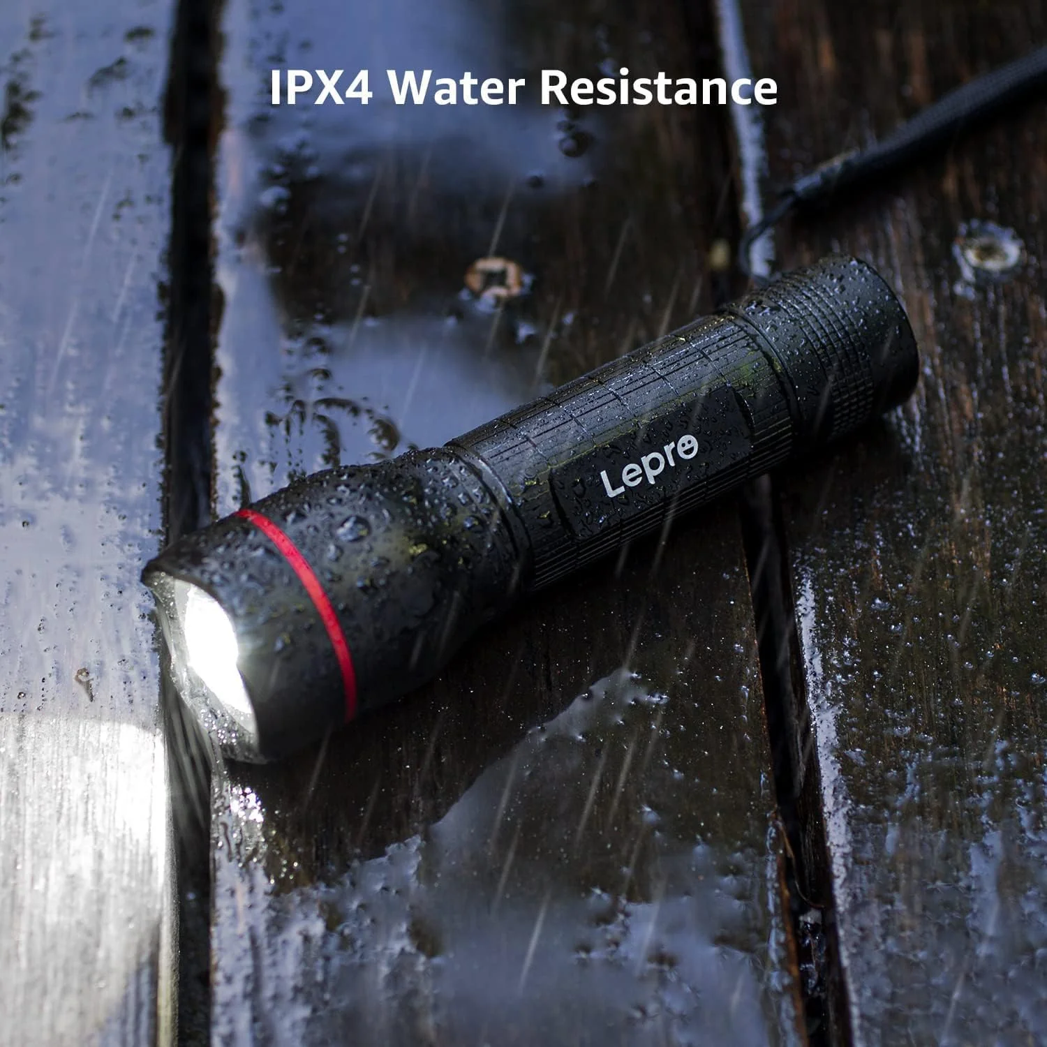 Lepro LED Torch, LE 2000 Super Bright Flashlight, Powered by AAA or 18650 Rechargeable Battery, Water Resistant, 5 Modes, Zoomable, Small Handheld Torch for Camping, Dog Walking, Running, Emergency - Image 5