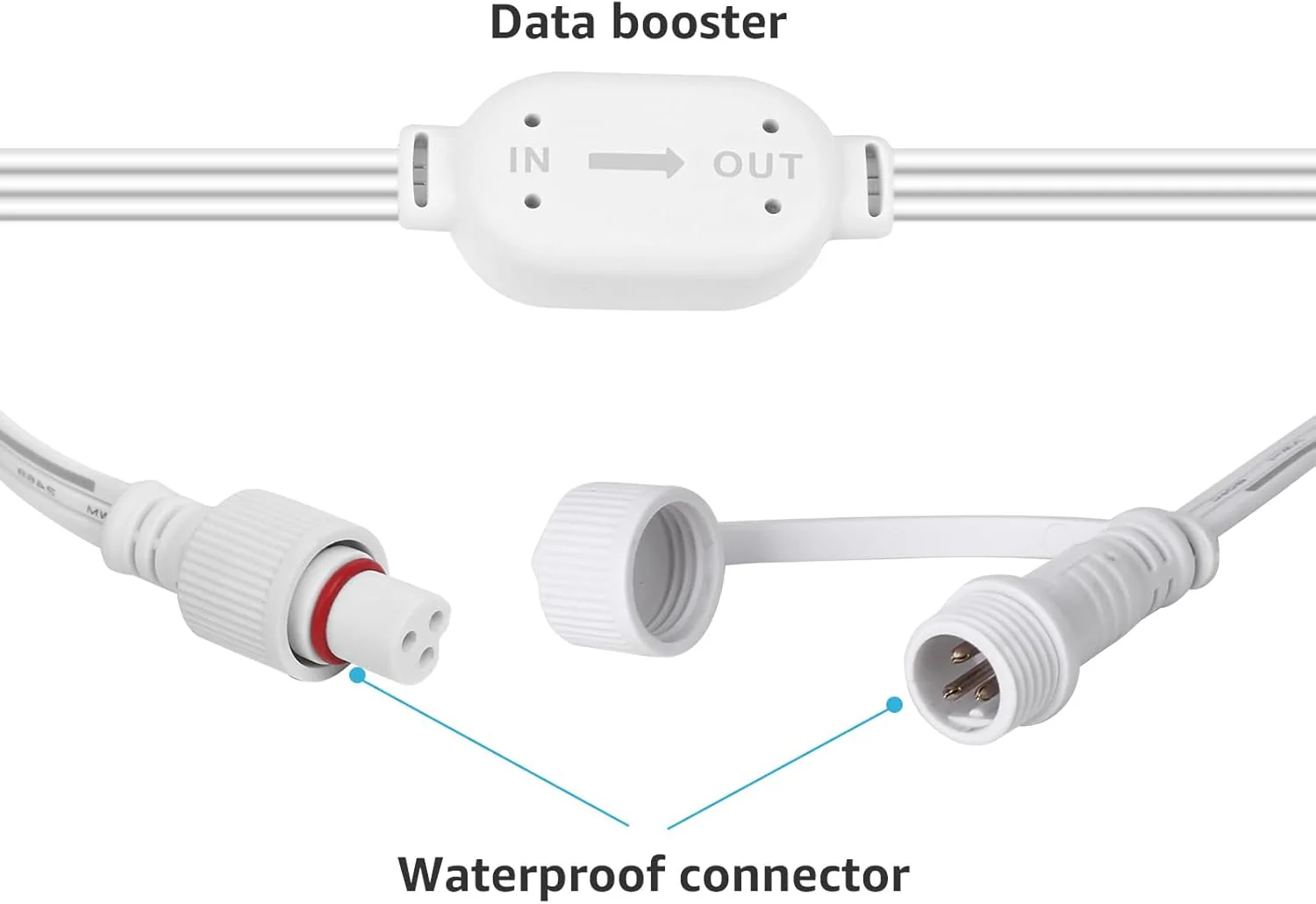 Lepro 3m/10ft Extension Lead for E1 Permanent Outdoor Lights Only - Image 3