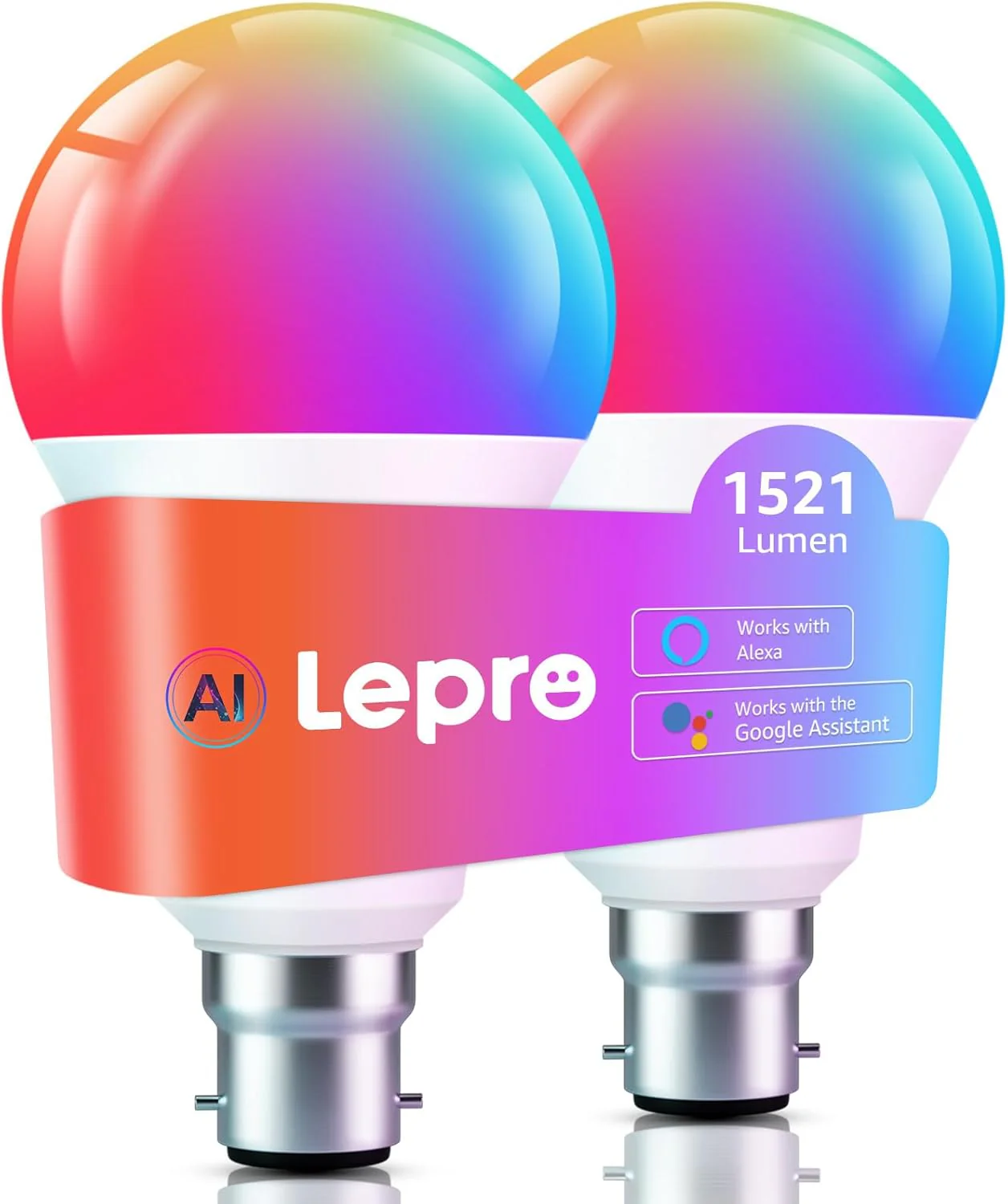 Lepro B22 AI Smart Bulb, 1521LM Smart Light Bulb, 12W(100W), Schedule & Timer, Energy Saving, 16 Million Colors, Work with Alexa & Google Assistant, Personalized AI Lighting Designer - Image 13