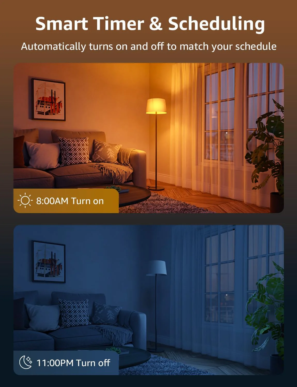 Lepro B22 AI Smart Bulb, 1521LM Smart Light Bulb, 12W(100W), Schedule & Timer, Energy Saving, 16 Million Colors, Work with Alexa & Google Assistant, Personalized AI Lighting Designer - Image 7