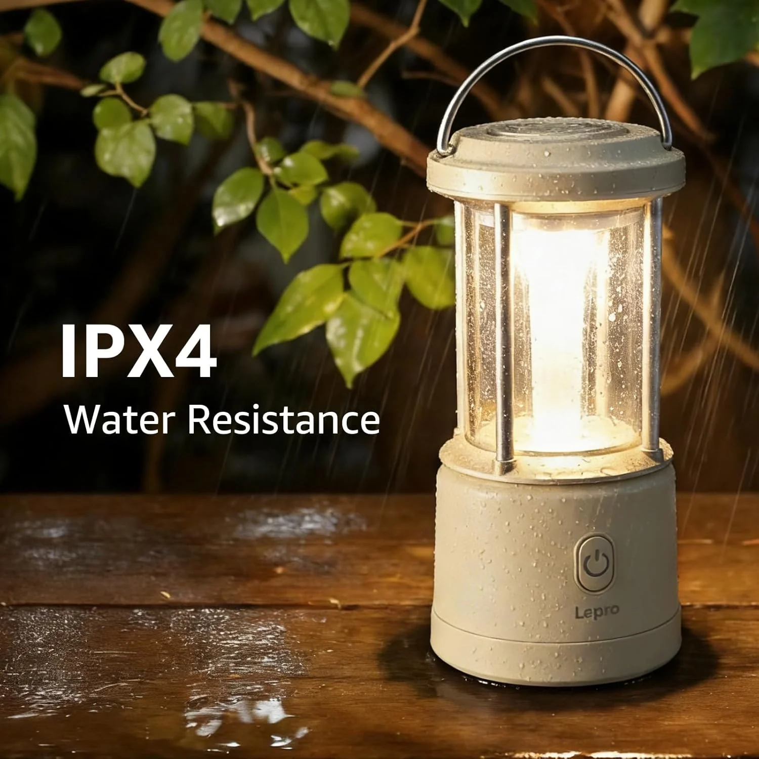 Lepro White Camping Lantern, 1100 Lumen Camping Light Battery Powered, Dimmable 5 Modes, Warm White & Cool Light, AA Battery Lantern for Power Cuts, Tents, Fishing, Emergency (AA Batteries Not Included) - Image 4