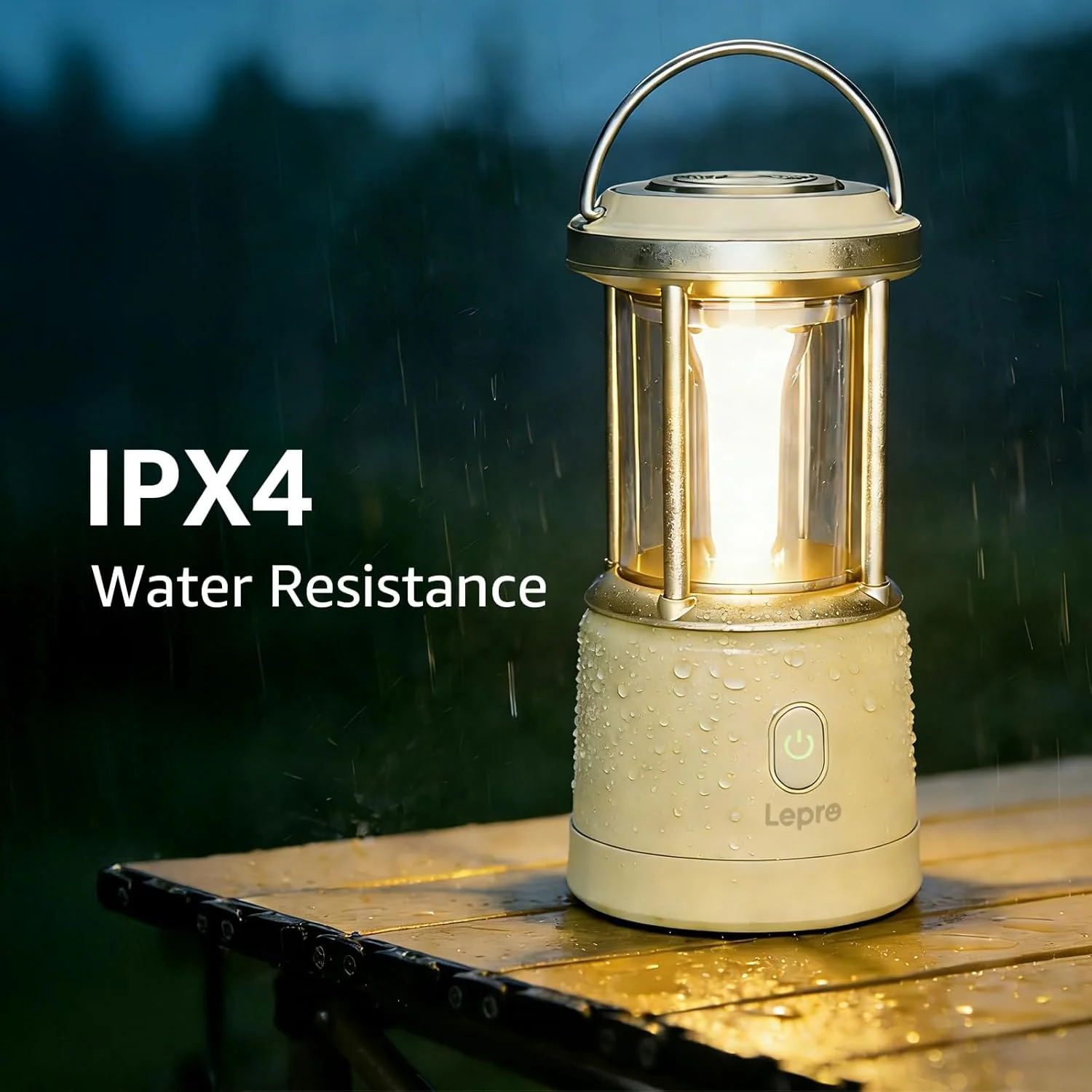 Lepro White Camping Lantern, 2000 Lumen Camping Light Reachargeable or AA Battery Powered, Dimmable 5 Modes, Warm White & Cool Light, Rechargeable Lantern for Power Cuts, Tents, Fishing, Storm, Emergency - Image 6
