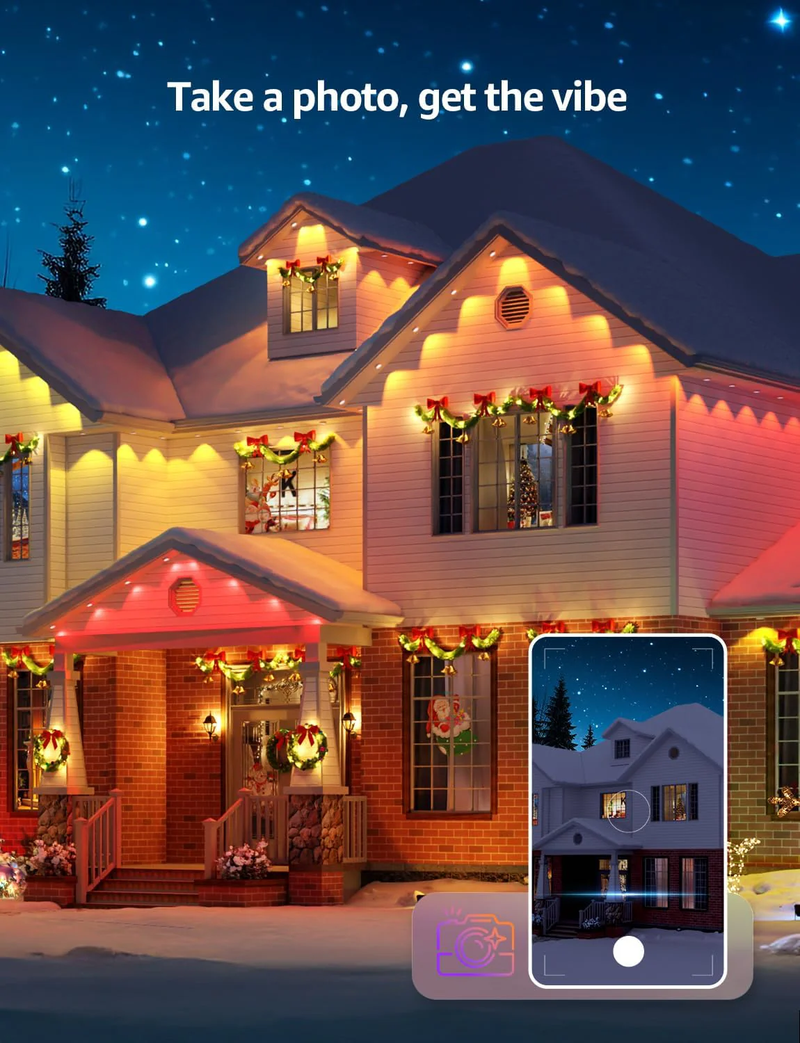 Lepro E1 AI Permanent Outdoor Lights, Smart Outdoor Lights Waterproof, Tunable White, AI Lighting Design Assistant, Colour Changing Eaves Lights, Works with Alexa, 2.4G WiFi & Bluetooth, No Remote - Image 8