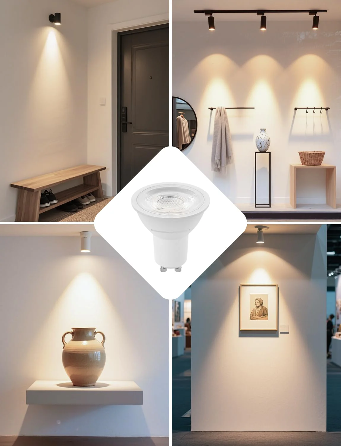 Lepro GU10 LED Bulbs, 4000K Neutral White, 630LM, 6W (80W Equivalent), 38¡« Beam Angle, Energy Saving Spotlight Bulbs, Non-Dimmable, 8 Packs - Image 7