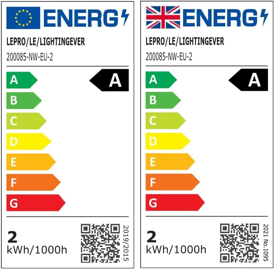 Lepro GU10 LED Bulbs, Neutral White 4000K, A Energy Class, 360LM, 2W (50W Equivalent), 38¡« Beam Angle, 50000H Long Life, 96% Energy Saving Spotlight Bulb, Non-Dimmable, 2 Packs - Image 9