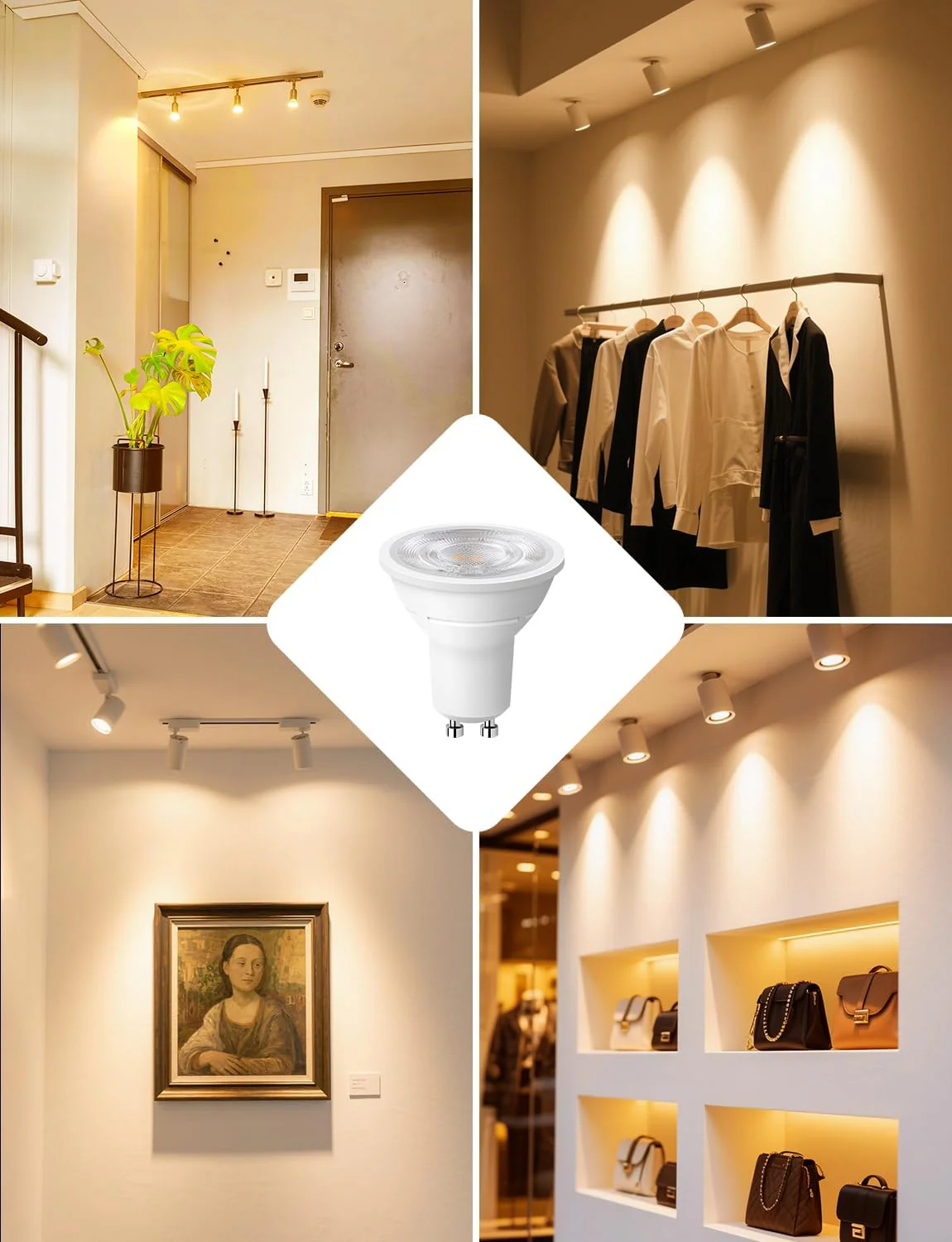 Lepro GU10 LED Bulbs Warm White, A Energy Class, 360LM, 2W (50W Equivalent), 38¡« Beam Angle, 50000H Life Span, 96% Energy Saving Spotlight Bulb, Non-Dimmable, 4 Packs - Image 7