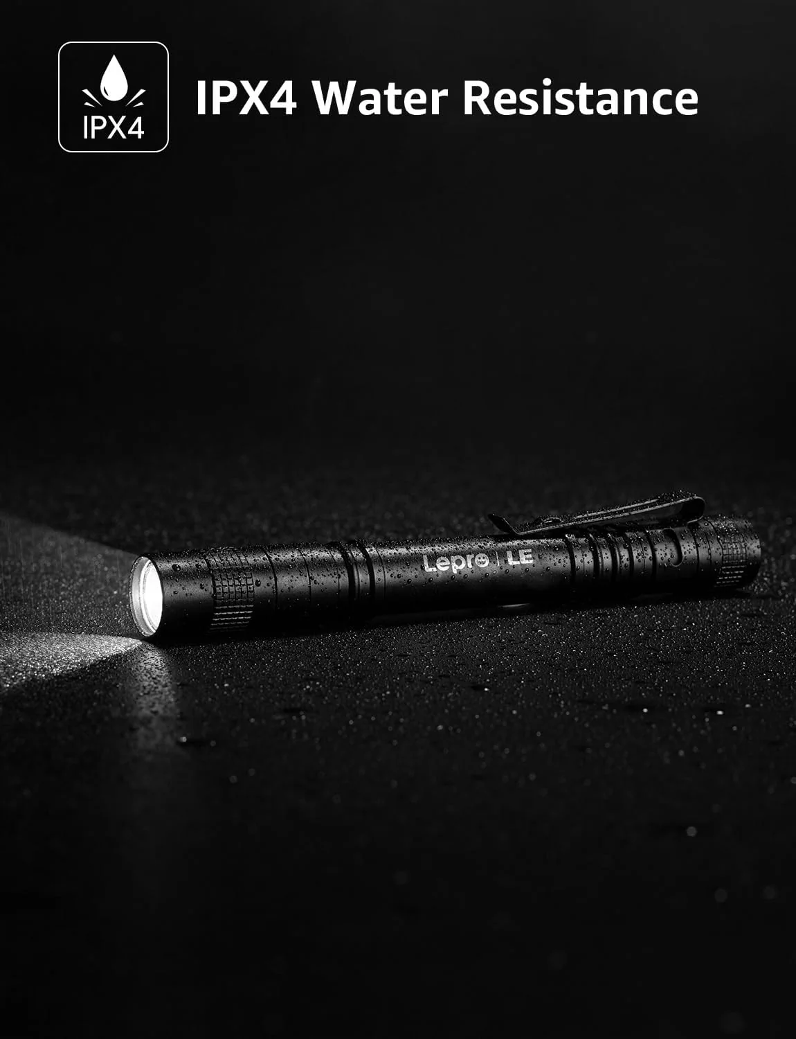 Lepro Small Torch Battery Powered, 2 Pack LED Penlight with Pocket Clip, 3 Modes Pen Torch, Water Resistant for Inspection, Work, Repair and Nurses (Batteries Included) - Image 4