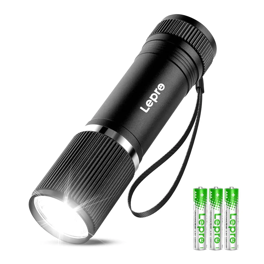 Lepro Small Torches Battery Powerd, 2 Pack EDC Torch with Aluminum Body, IPX4 Waterproof Perfect for Camping, Emergency, Dog Walking, Daily Carry and Outdoor Hiking (Batteries Included) - Image 10
