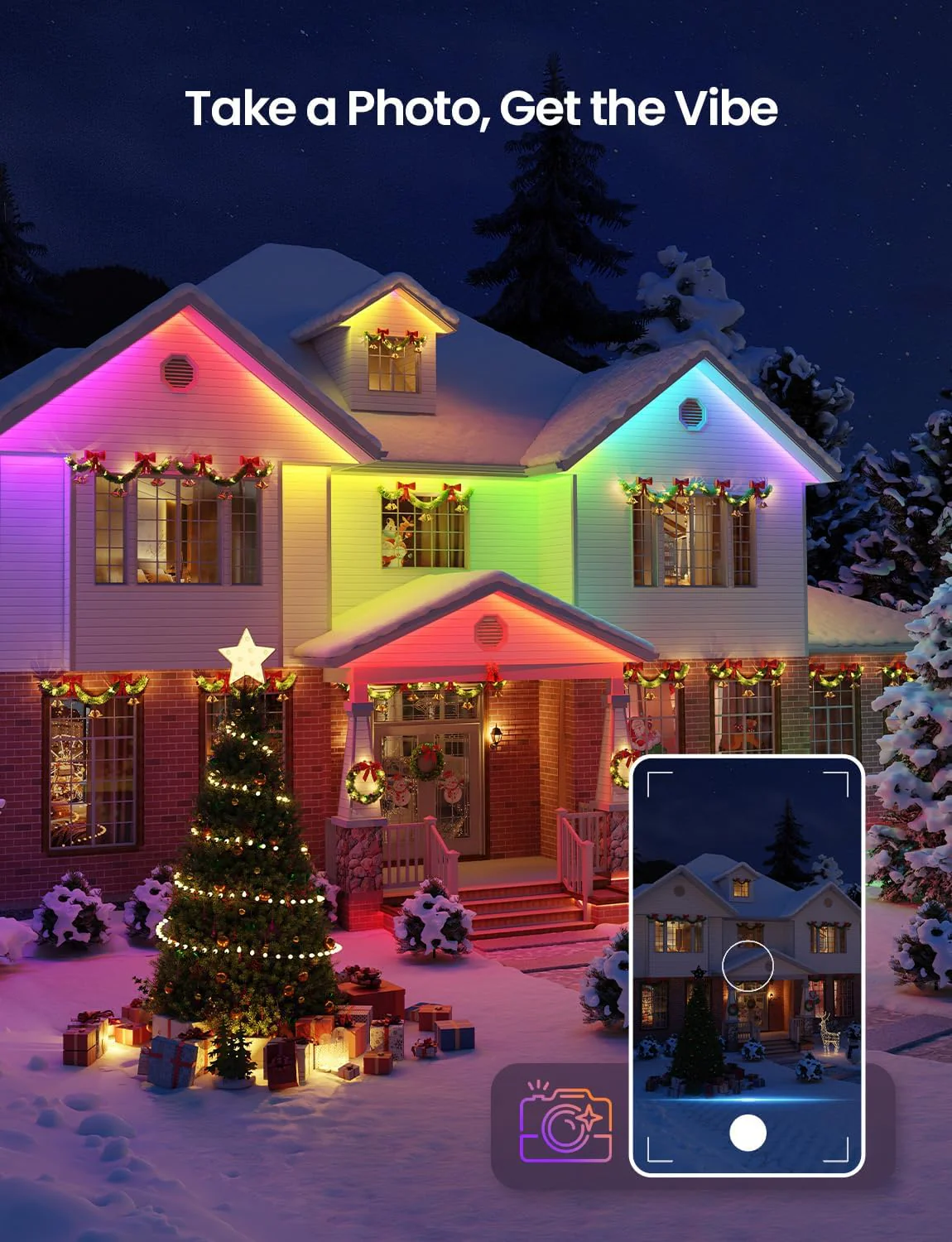 Lepro SW1 AI Smart Outdoor Lights 5M RGBW+IC, IP65 Waterproof LED Strip, Warm to Cool White, DIY Colour, Work with Alexa & Google Assistant, Music Sync, Timer, App & Voice Control - Image 9
