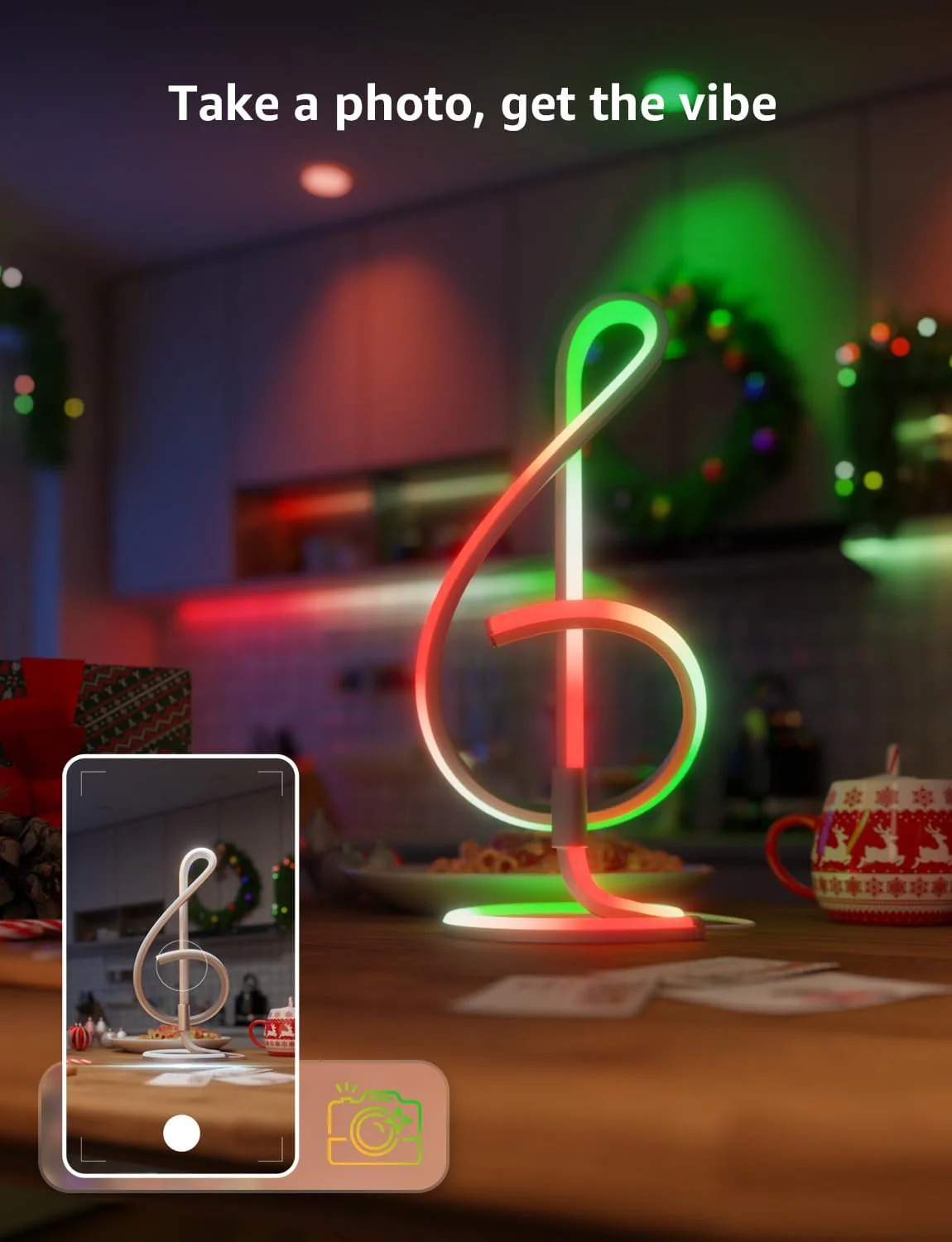 Lepro TB2 AI Table Lamp, Smart LED Lamp with Music Sync, AI Lighting Design Assistant, Colour Changing Smart Table Lamp, Voice Cotrol, Works with Alexa & Google Assistant, Bluetooth & 2.4GHz WiFi - Image 6