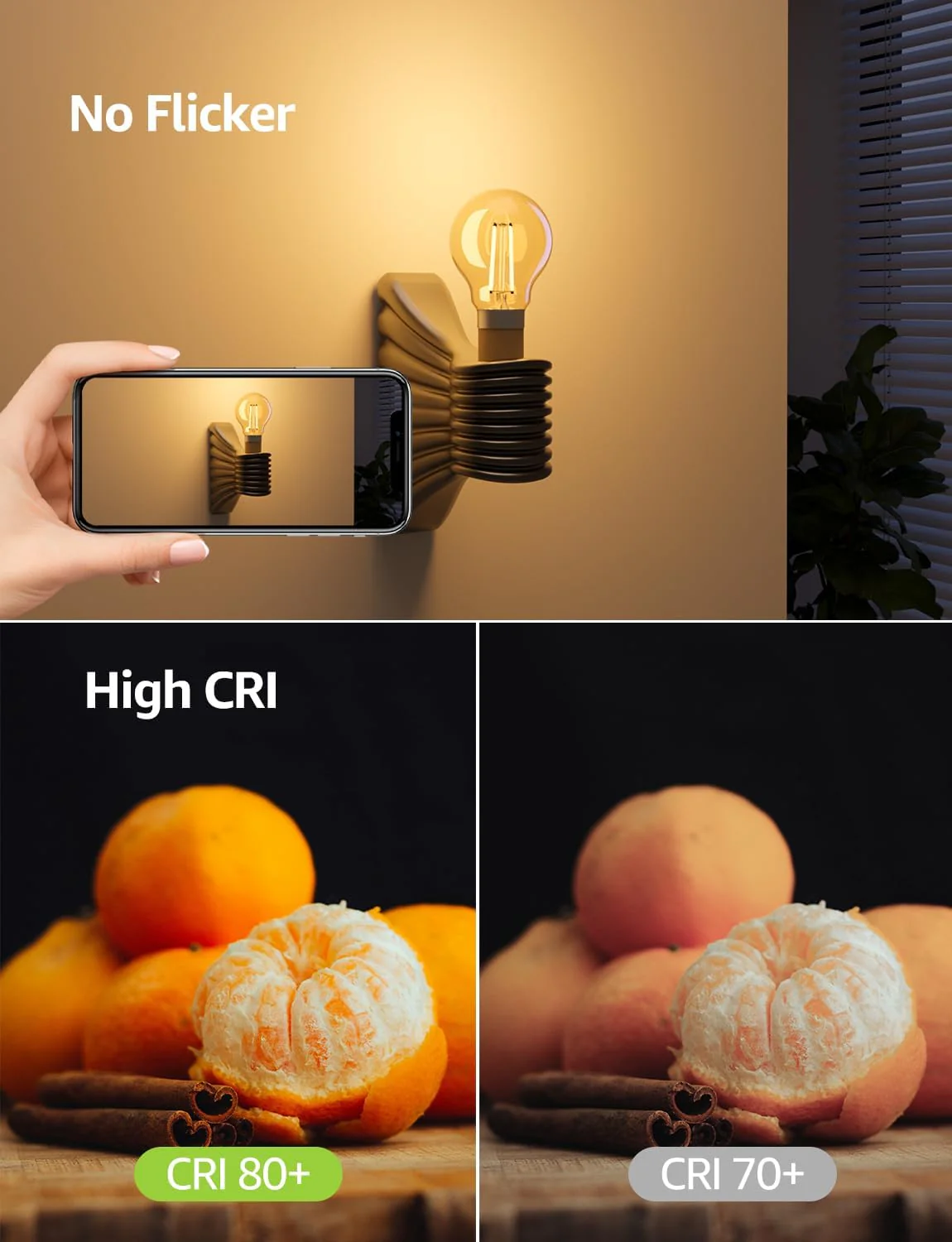 Lepro Vintage Bayonet Light Bulb, Ultra Efficient A-Rated B22 Bulb, 3.8W = 60W, 806lm, 2700K Warm White, 50000H Lifespan, Clear Filament, Glass, Non-dimmable, Pack of 4 - Image 7